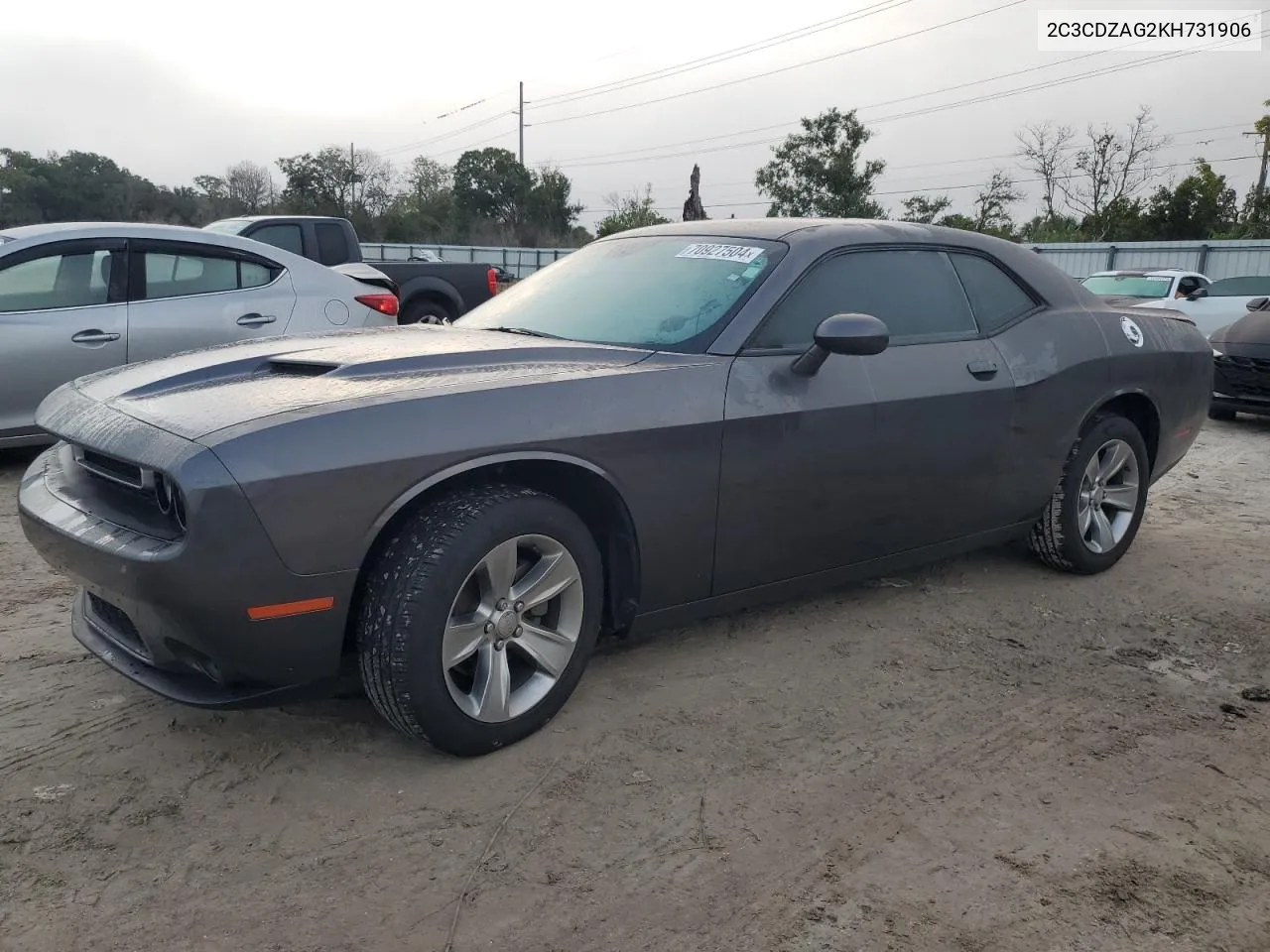 2019 Dodge Challenger Sxt VIN: 2C3CDZAG2KH731906 Lot: 70927504