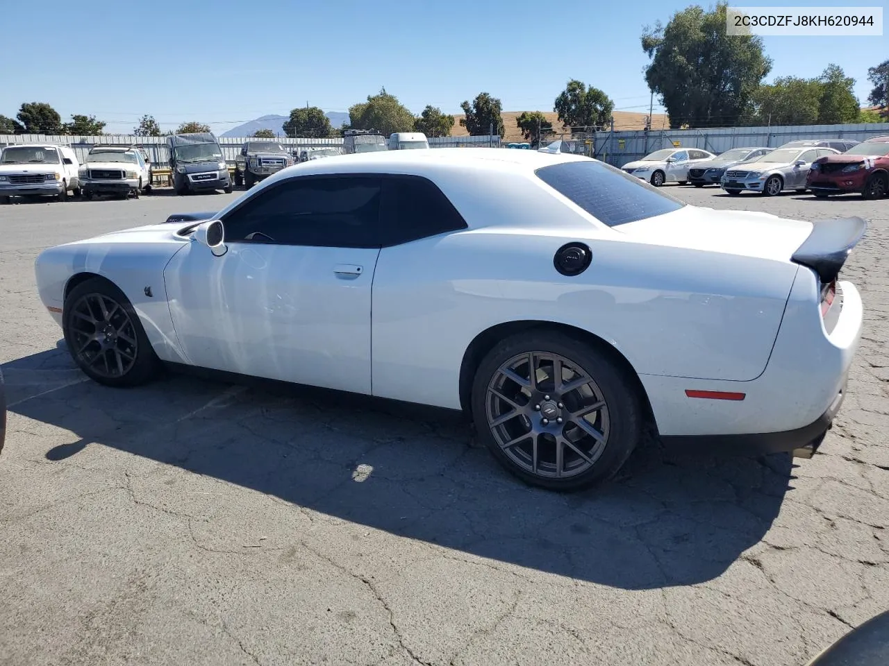 2019 Dodge Challenger R/T Scat Pack VIN: 2C3CDZFJ8KH620944 Lot: 71009014