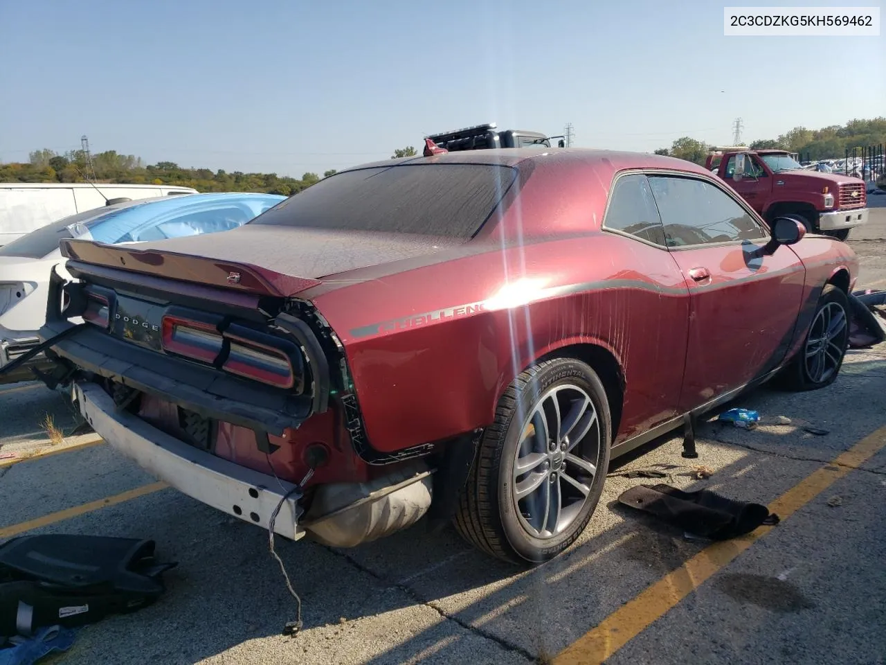 2019 Dodge Challenger Gt VIN: 2C3CDZKG5KH569462 Lot: 71628924