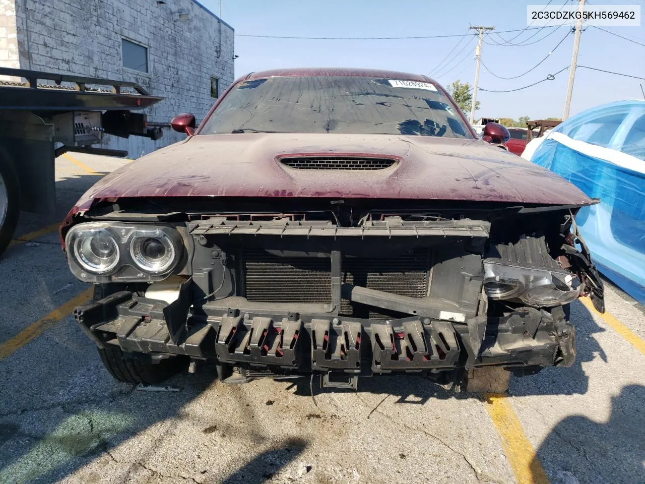 2019 Dodge Challenger Gt VIN: 2C3CDZKG5KH569462 Lot: 71628924