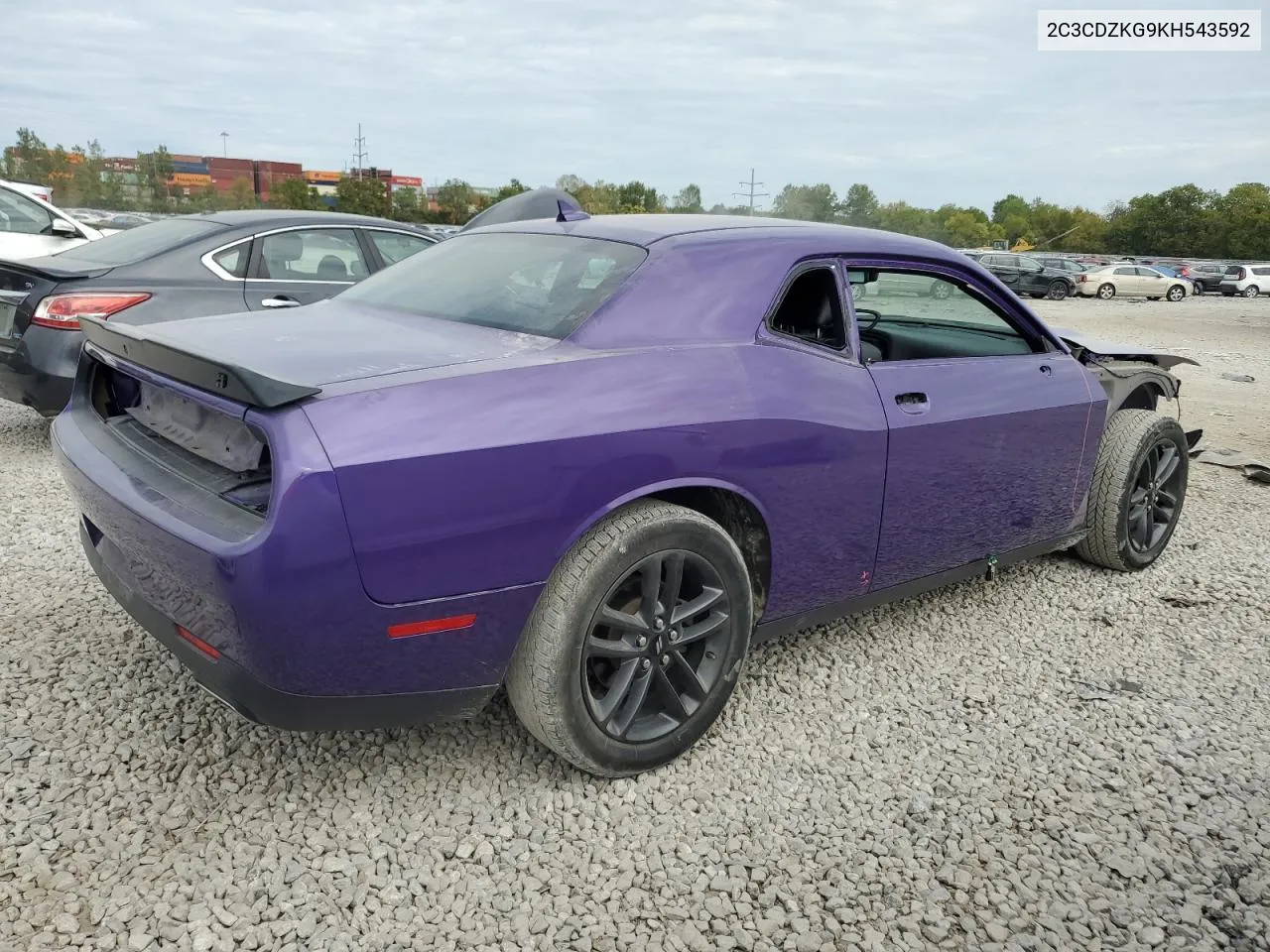 2019 Dodge Challenger Gt VIN: 2C3CDZKG9KH543592 Lot: 71784754