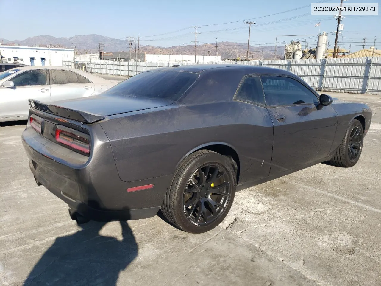 2019 Dodge Challenger Sxt VIN: 2C3CDZAG1KH729273 Lot: 71802934