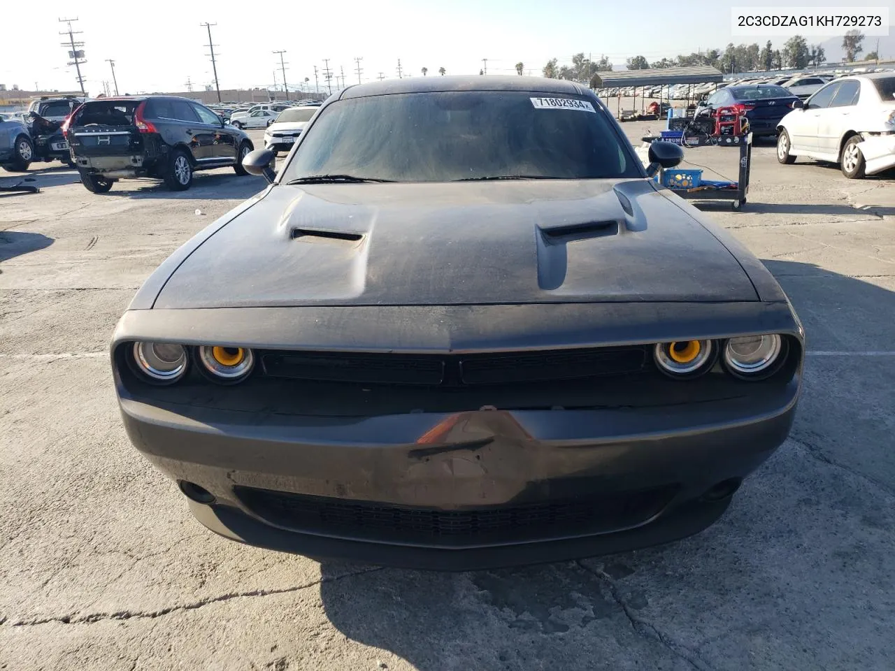 2019 Dodge Challenger Sxt VIN: 2C3CDZAG1KH729273 Lot: 71802934