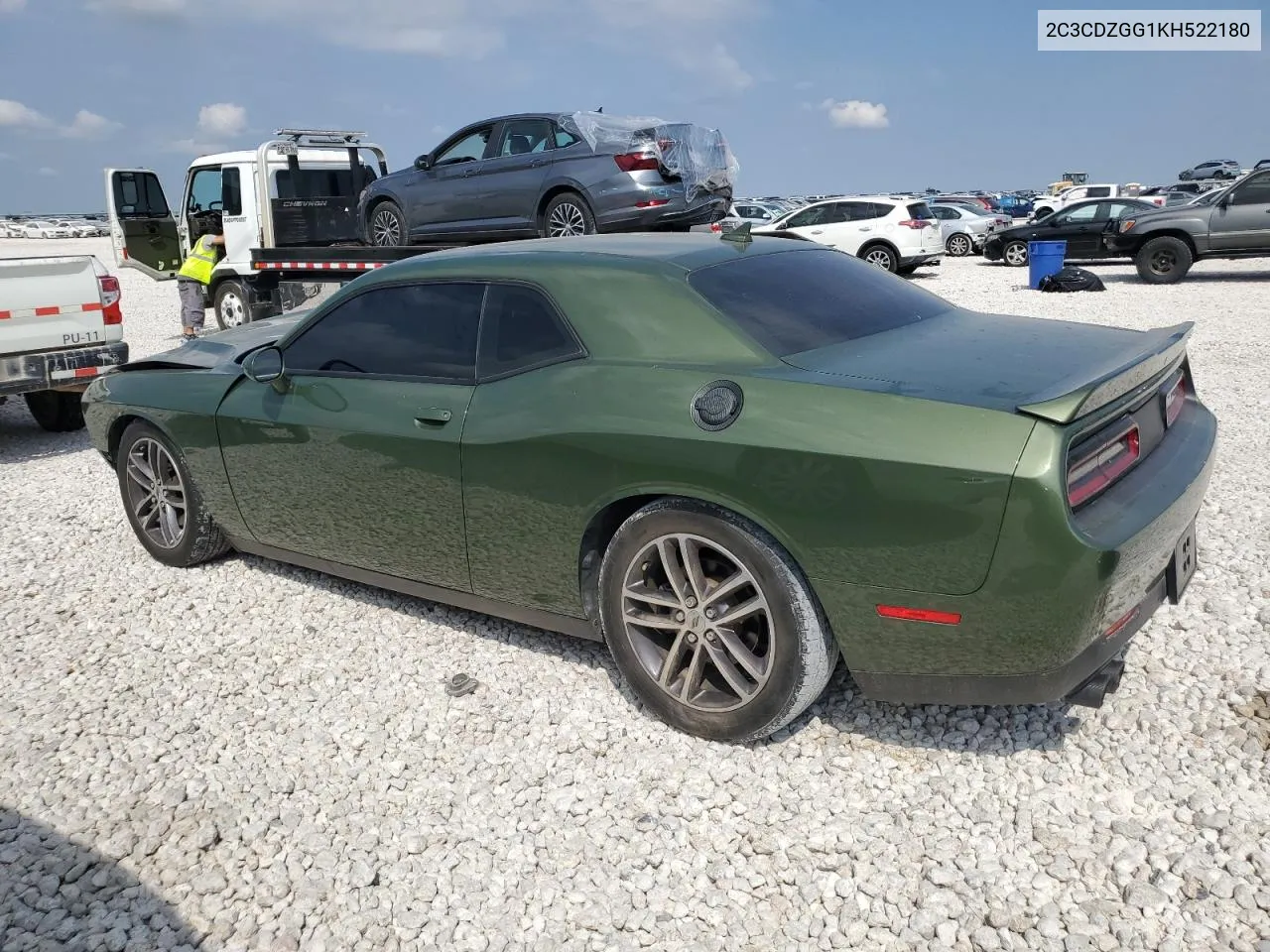 2019 Dodge Challenger Sxt VIN: 2C3CDZGG1KH522180 Lot: 71820554