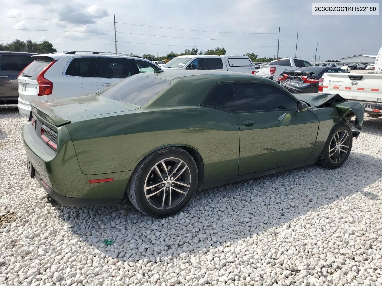 2019 Dodge Challenger Sxt VIN: 2C3CDZGG1KH522180 Lot: 71820554