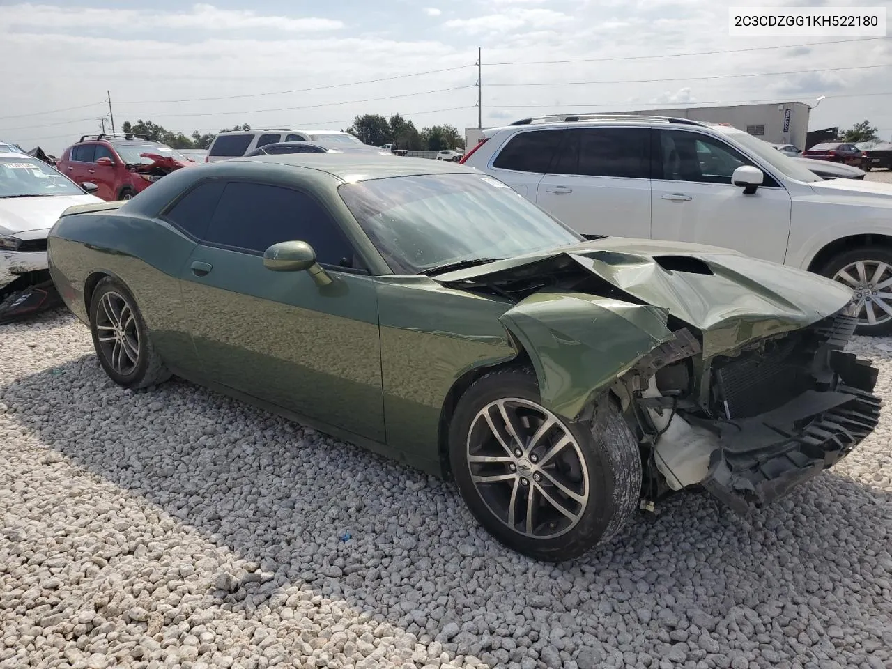 2019 Dodge Challenger Sxt VIN: 2C3CDZGG1KH522180 Lot: 71820554