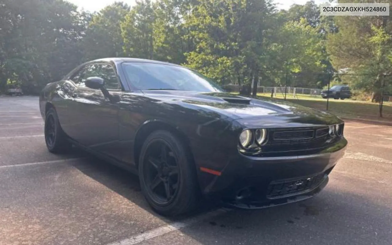 2019 Dodge Challenger Sxt VIN: 2C3CDZAGXKH524860 Lot: 71996794