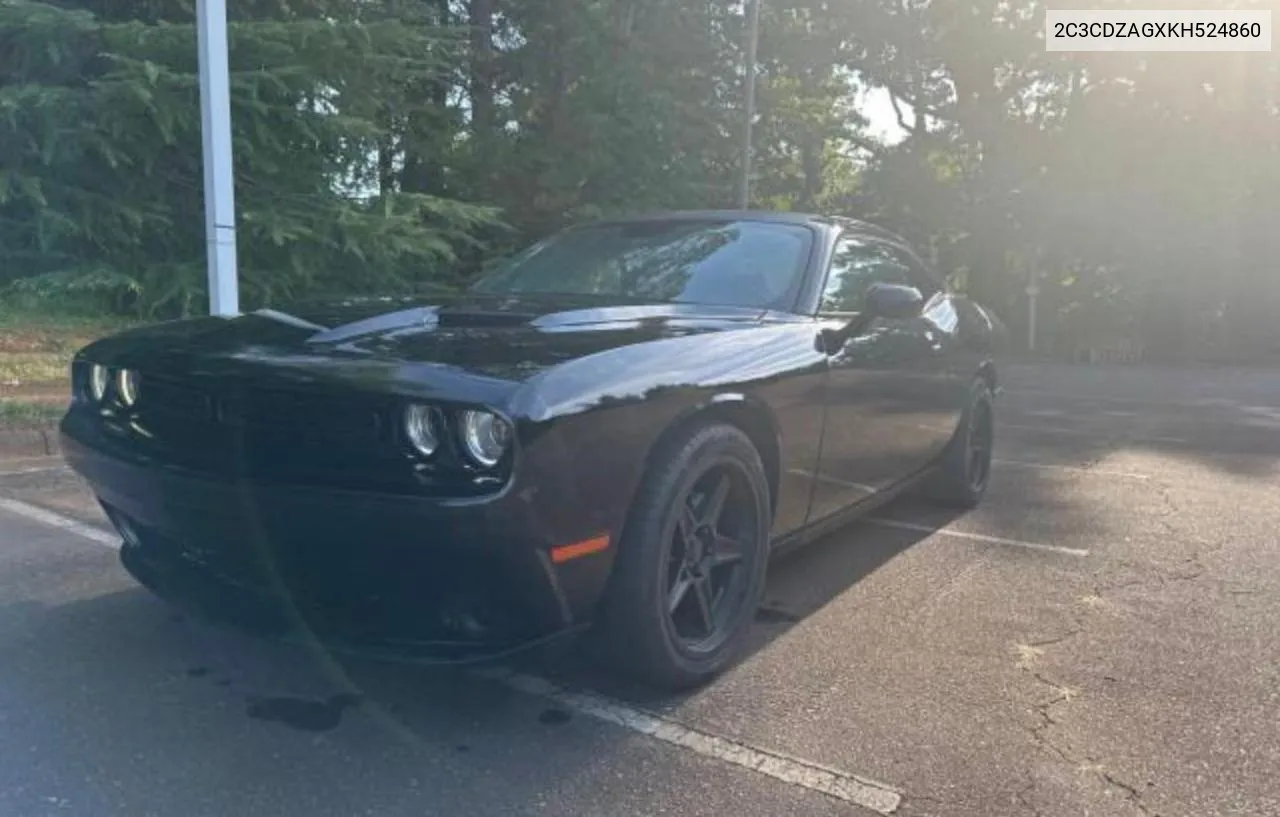 2019 Dodge Challenger Sxt VIN: 2C3CDZAGXKH524860 Lot: 71996794