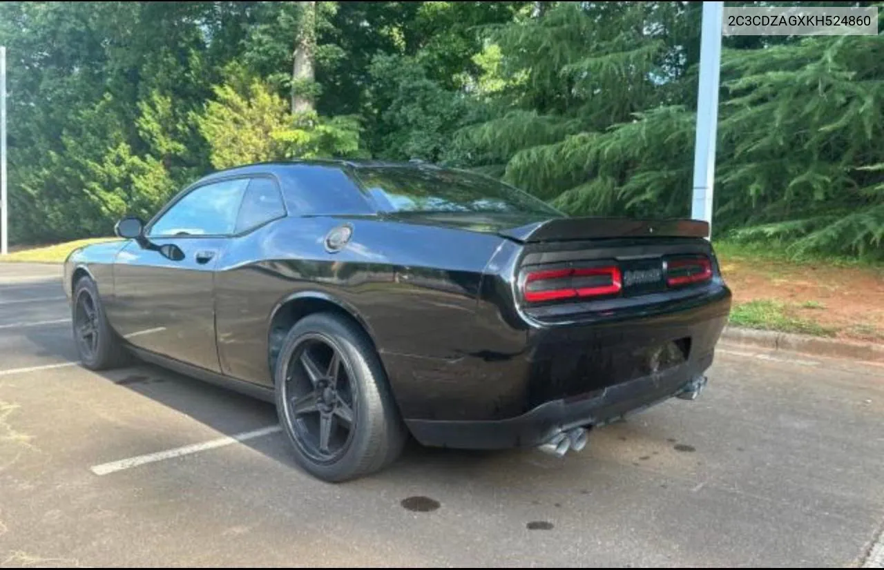 2C3CDZAGXKH524860 2019 Dodge Challenger Sxt