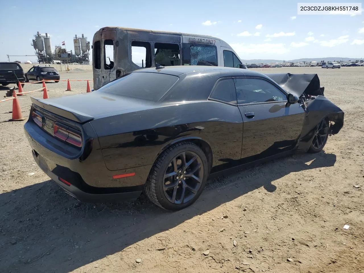 2019 Dodge Challenger Gt VIN: 2C3CDZJG8KH551748 Lot: 72011664