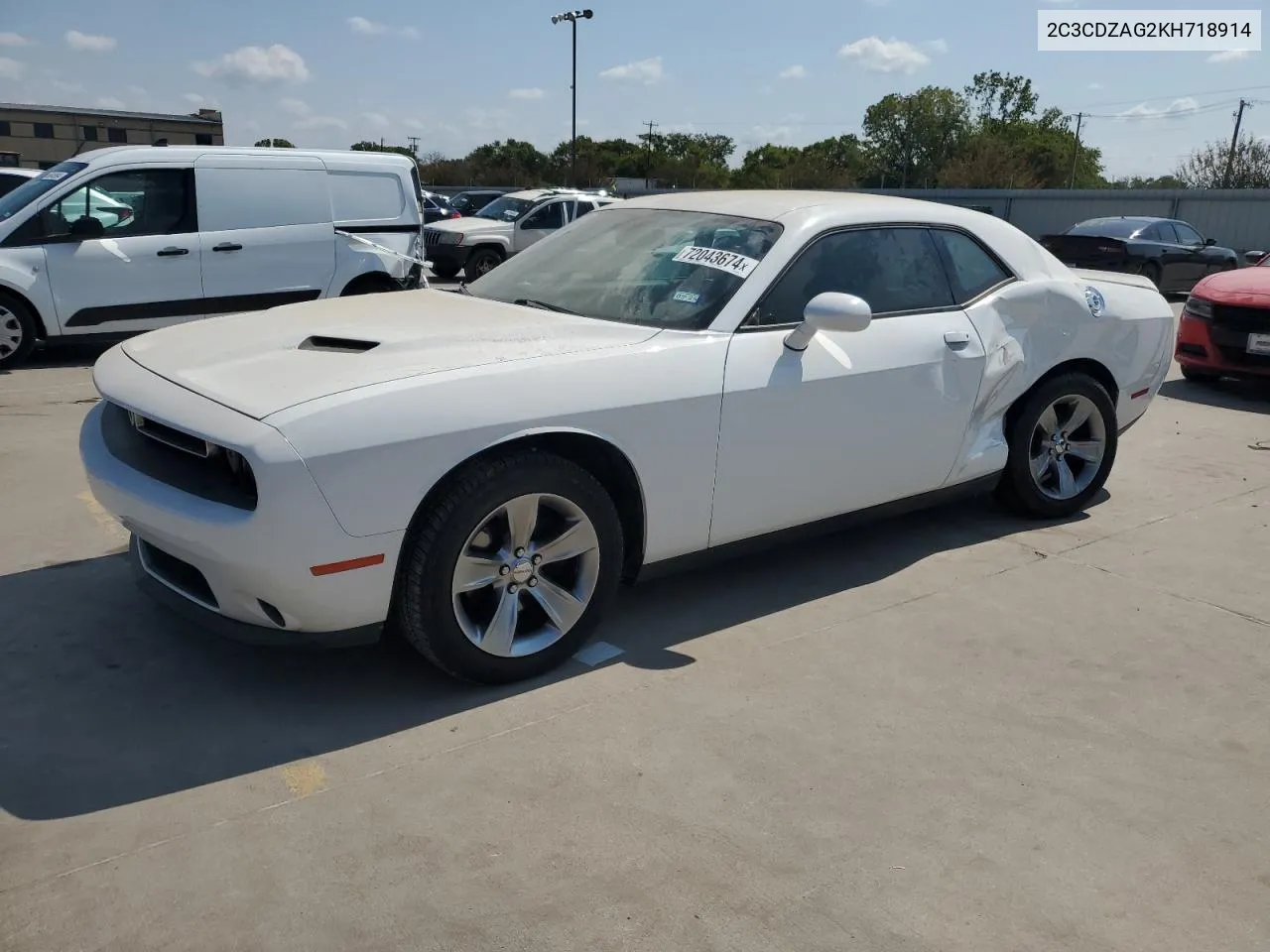 2C3CDZAG2KH718914 2019 Dodge Challenger Sxt