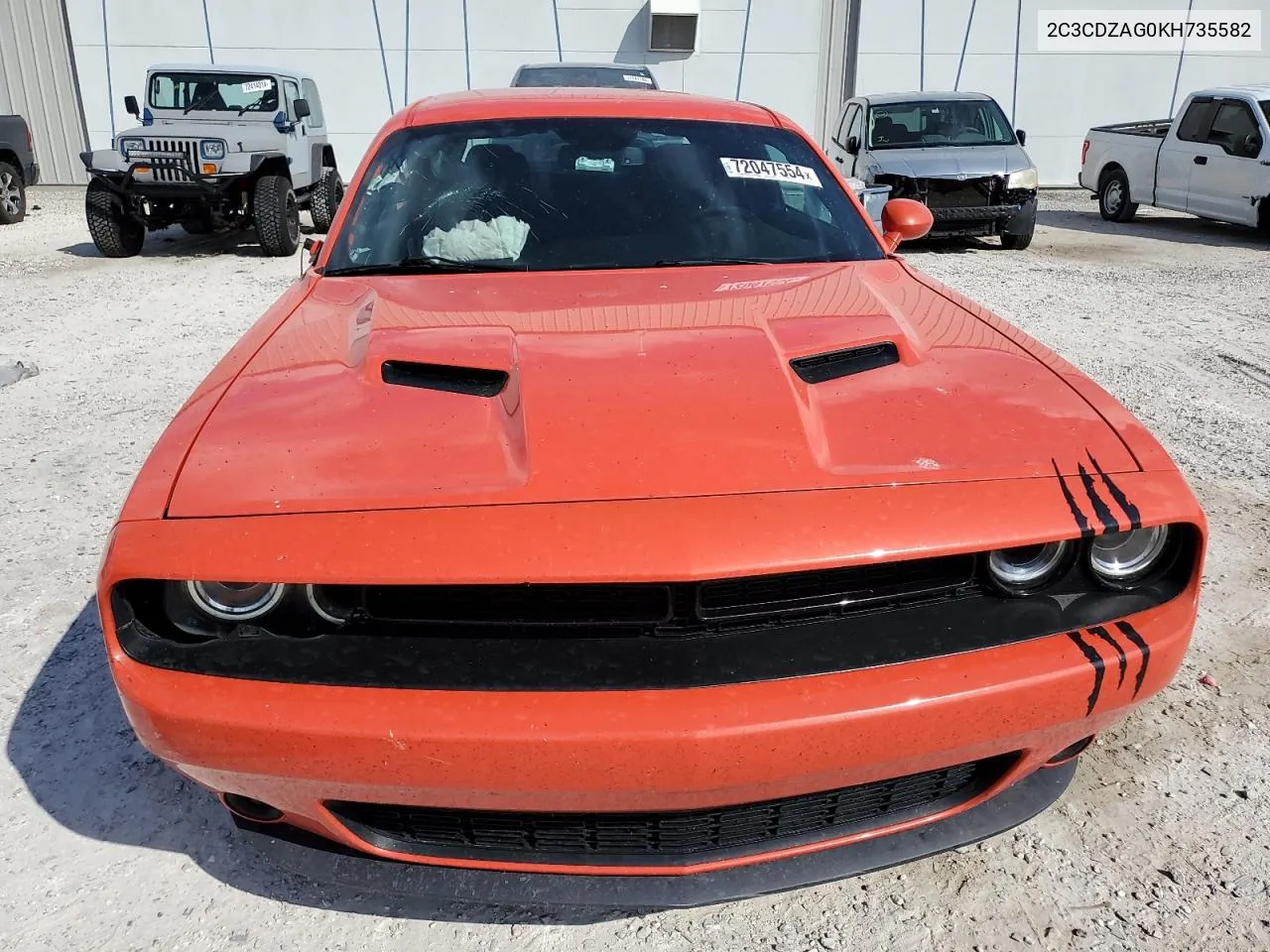 2019 Dodge Challenger Sxt VIN: 2C3CDZAG0KH735582 Lot: 72047554