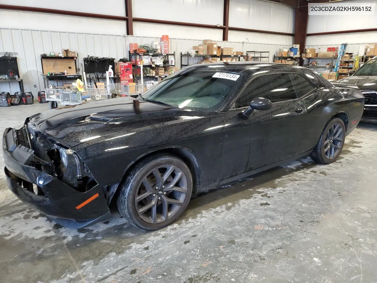 2019 Dodge Challenger Sxt VIN: 2C3CDZAG2KH596152 Lot: 72174134