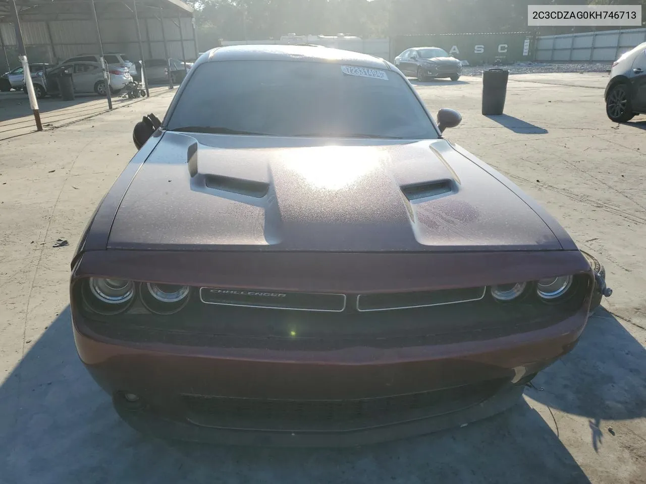 2019 Dodge Challenger Sxt VIN: 2C3CDZAG0KH746713 Lot: 72331494