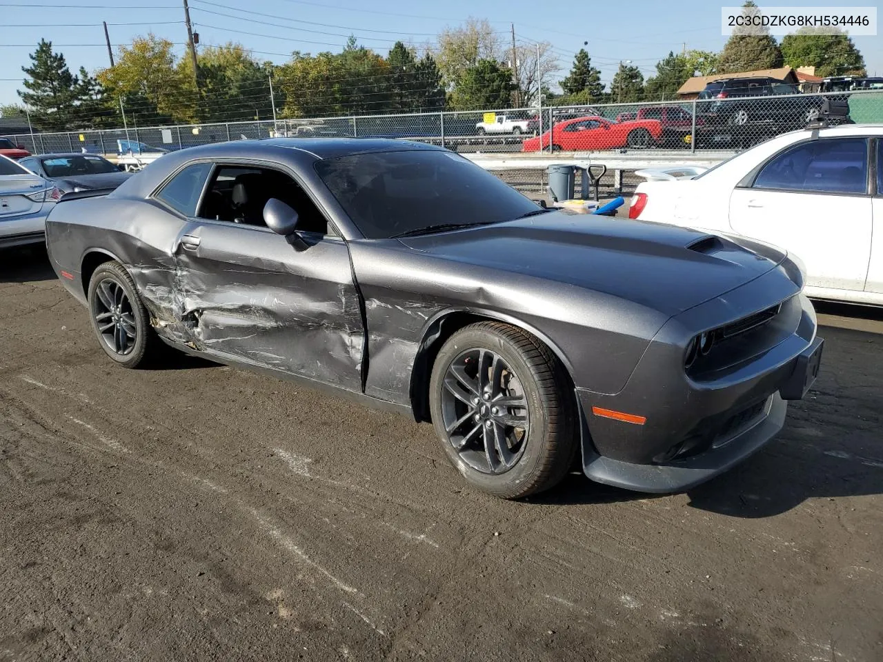 2019 Dodge Challenger Gt VIN: 2C3CDZKG8KH534446 Lot: 72378764