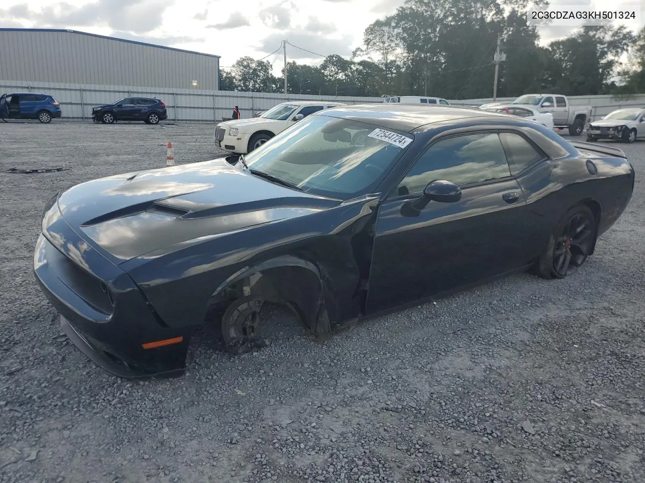 2019 Dodge Challenger Sxt VIN: 2C3CDZAG3KH501324 Lot: 72544724