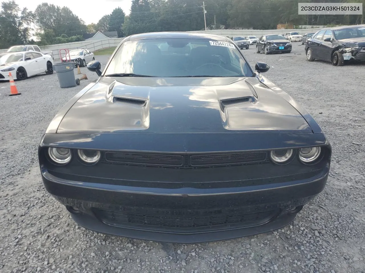 2019 Dodge Challenger Sxt VIN: 2C3CDZAG3KH501324 Lot: 72544724