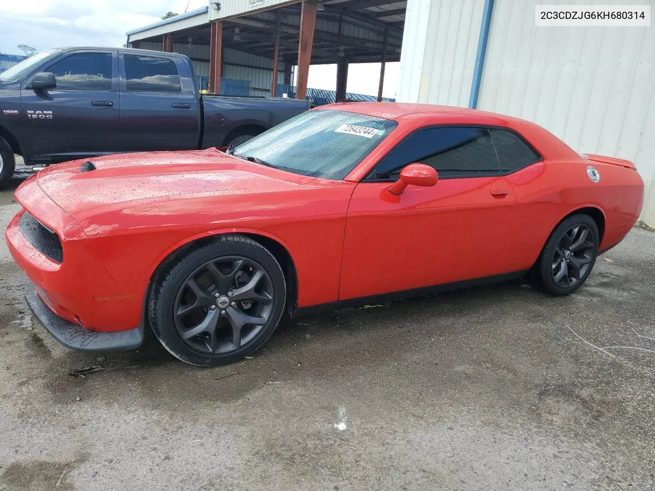 2019 Dodge Challenger Gt VIN: 2C3CDZJG6KH680314 Lot: 72643244