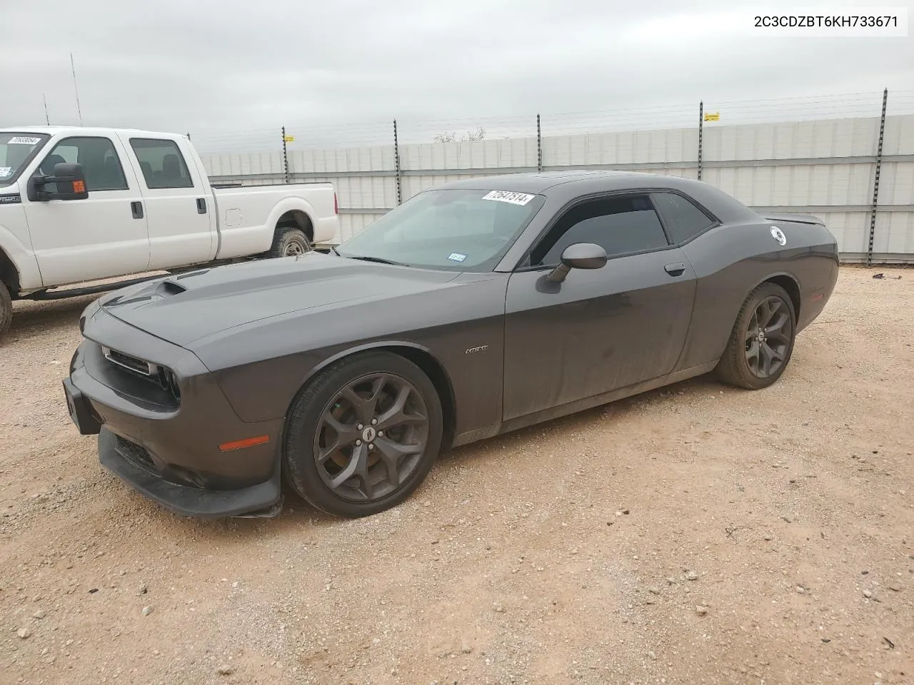 2019 Dodge Challenger R/T VIN: 2C3CDZBT6KH733671 Lot: 72647514