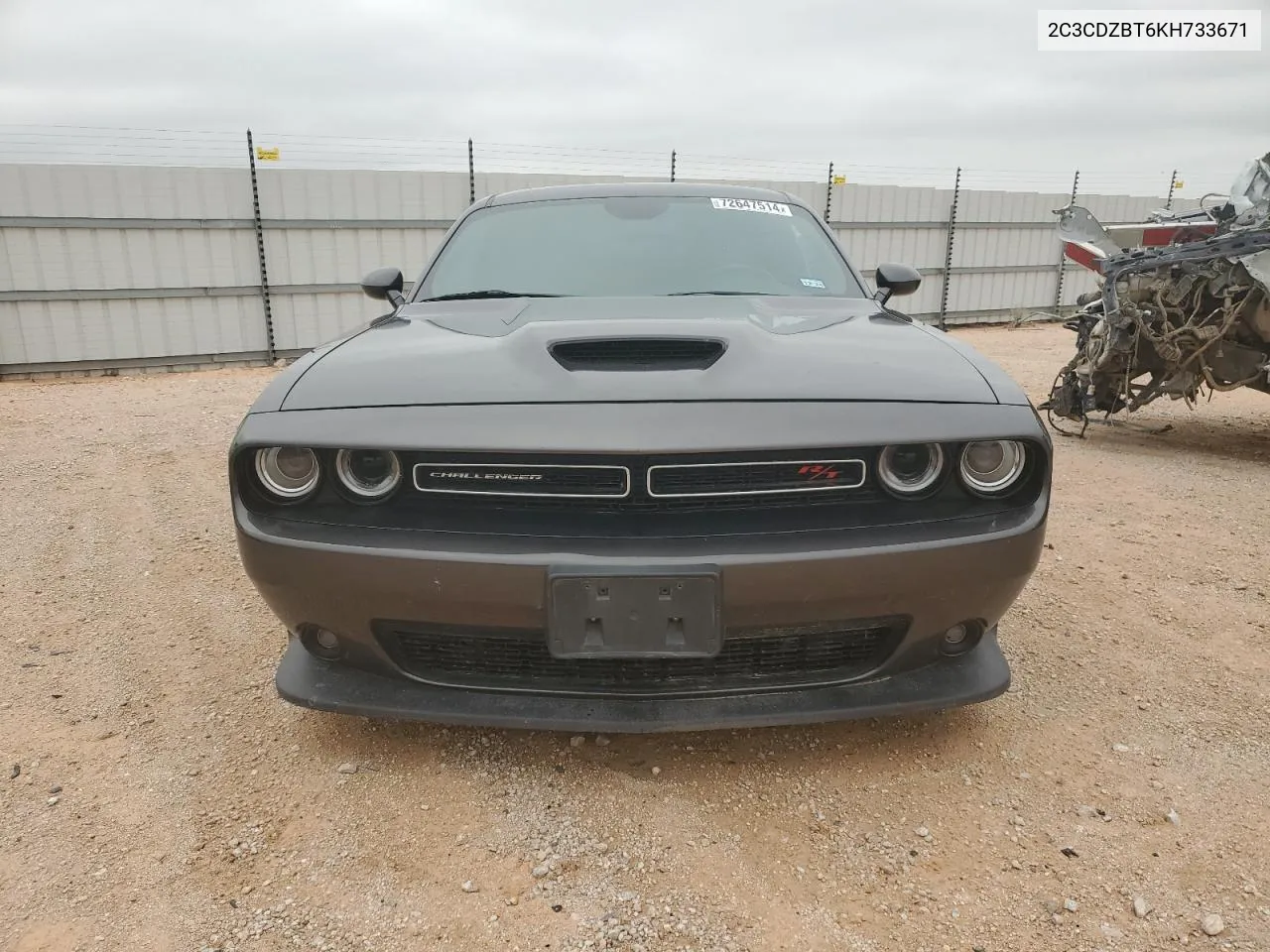 2019 Dodge Challenger R/T VIN: 2C3CDZBT6KH733671 Lot: 72647514