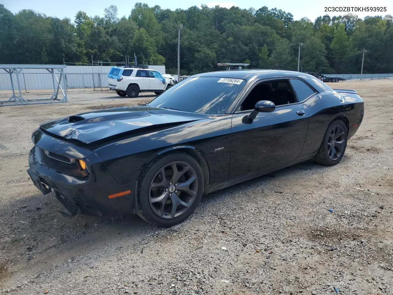 2019 Dodge Challenger R/T VIN: 2C3CDZBT0KH593925 Lot: 72706264