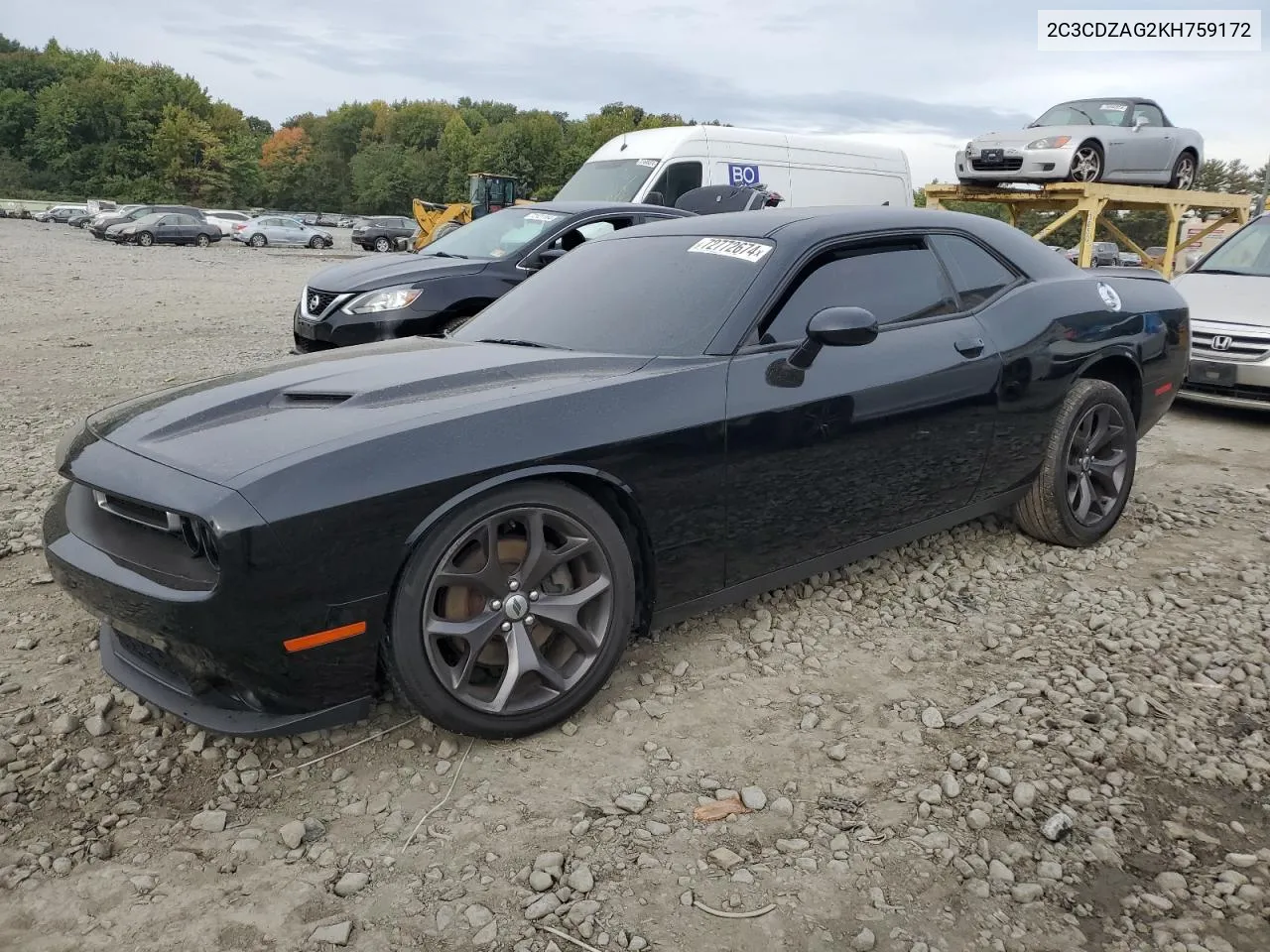 2019 Dodge Challenger Sxt VIN: 2C3CDZAG2KH759172 Lot: 72772674