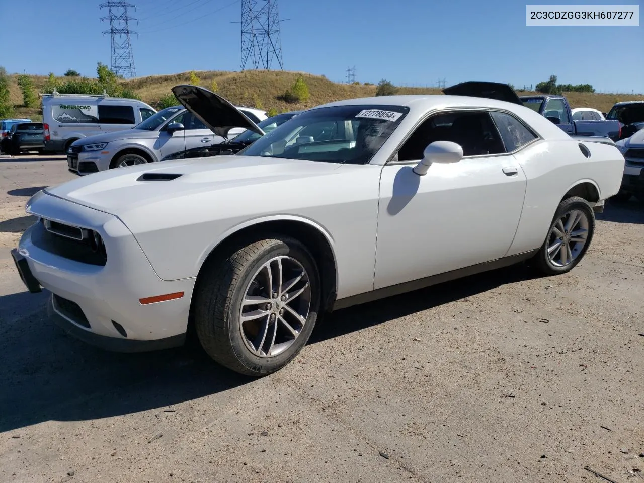 2019 Dodge Challenger Sxt VIN: 2C3CDZGG3KH607277 Lot: 72778854