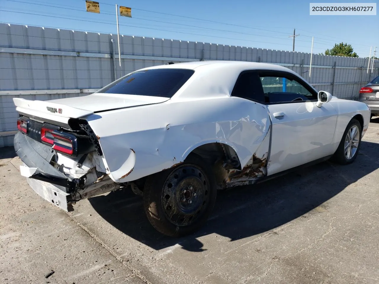 2019 Dodge Challenger Sxt VIN: 2C3CDZGG3KH607277 Lot: 72778854