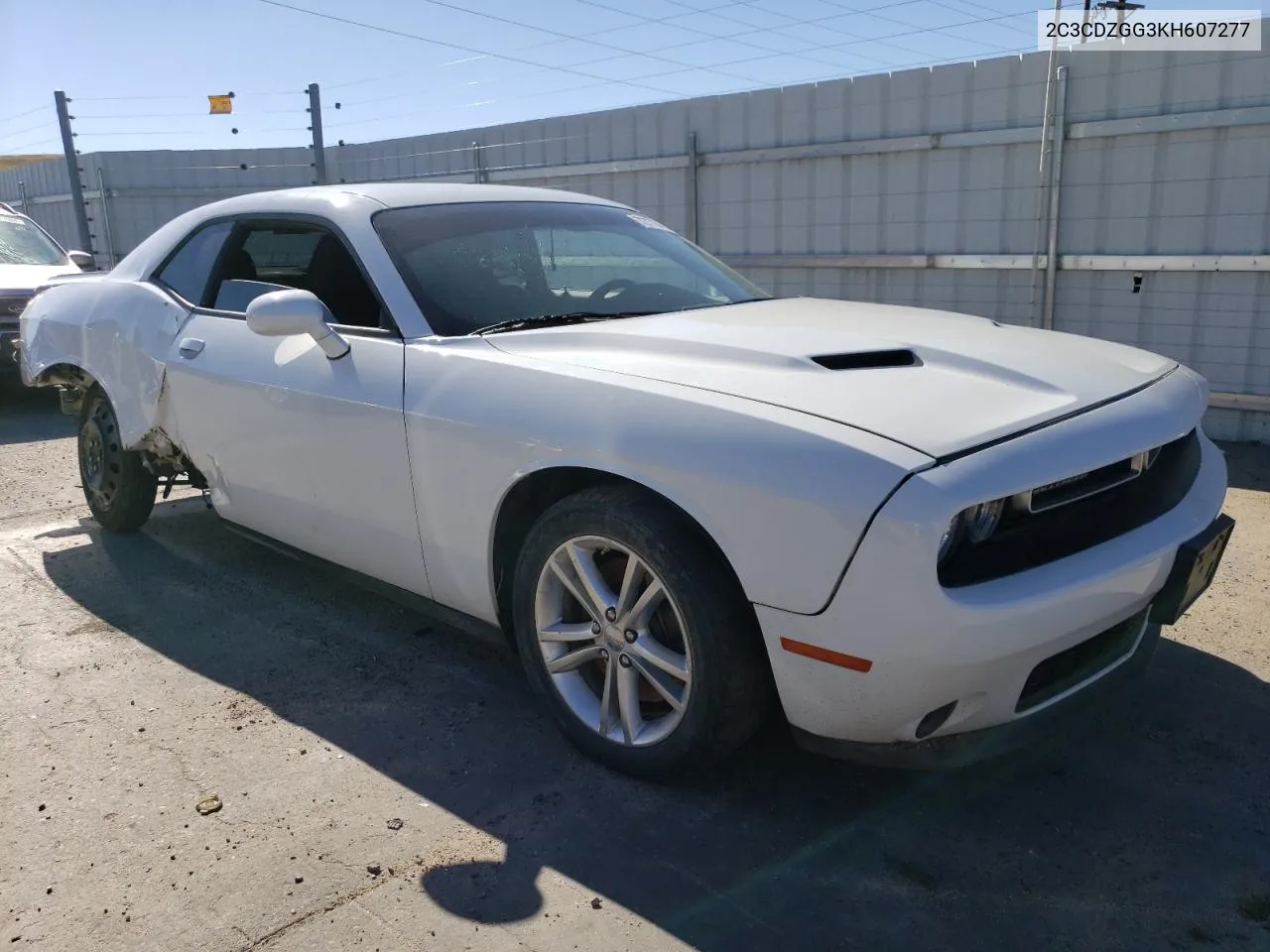 2019 Dodge Challenger Sxt VIN: 2C3CDZGG3KH607277 Lot: 72778854