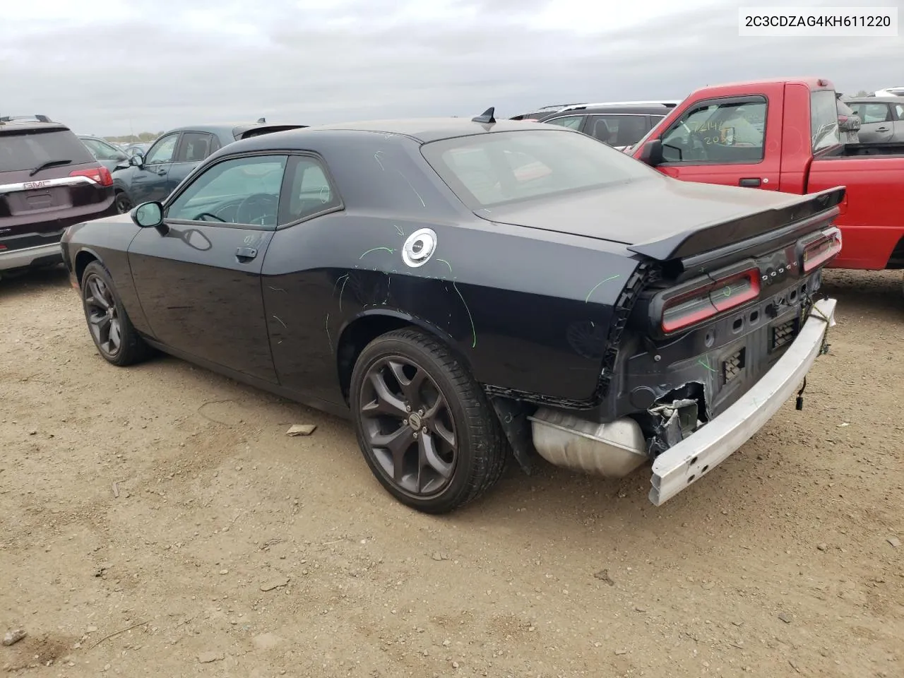 2019 Dodge Challenger Sxt VIN: 2C3CDZAG4KH611220 Lot: 73241074