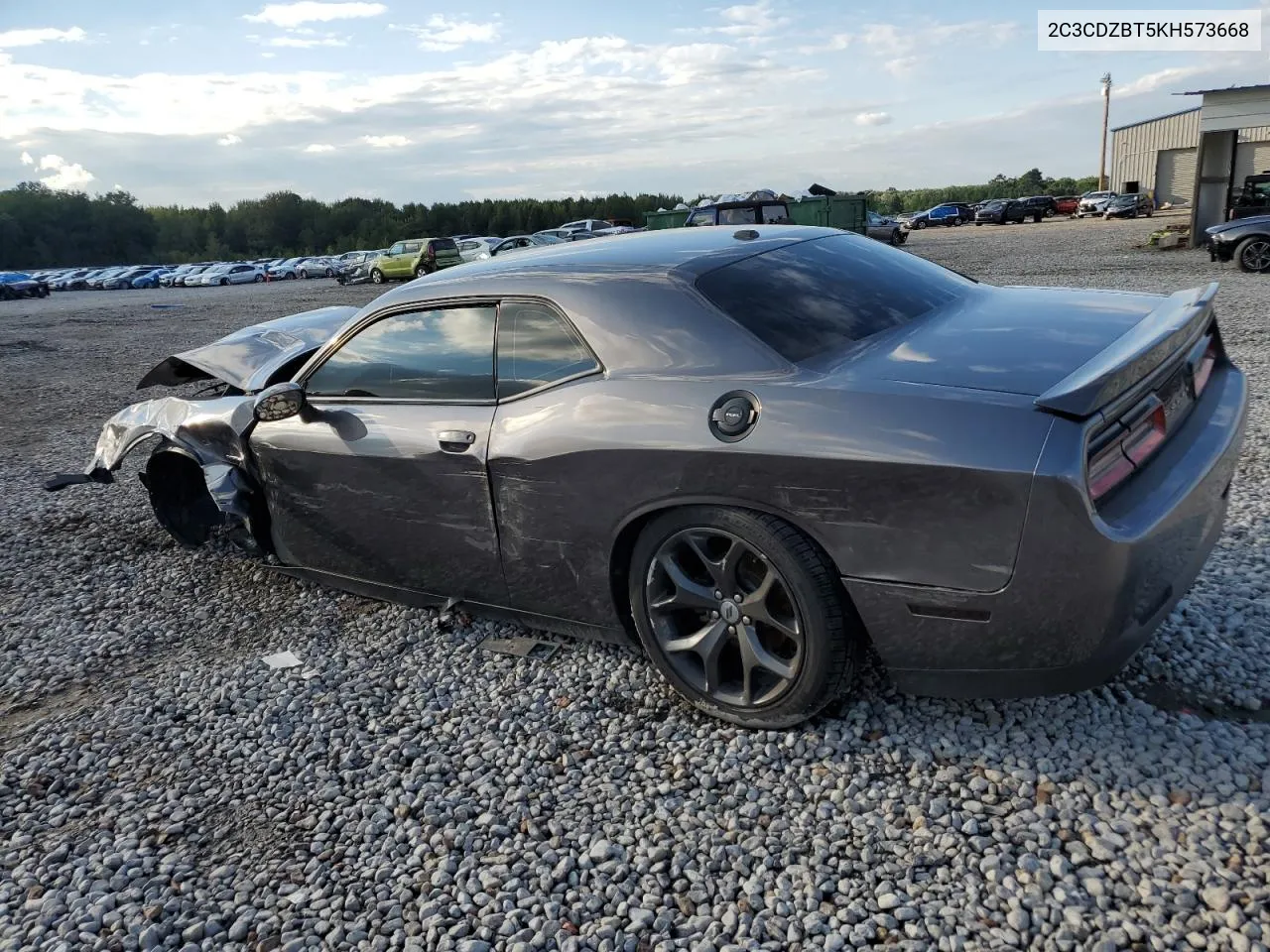 2019 Dodge Challenger R/T VIN: 2C3CDZBT5KH573668 Lot: 73270794