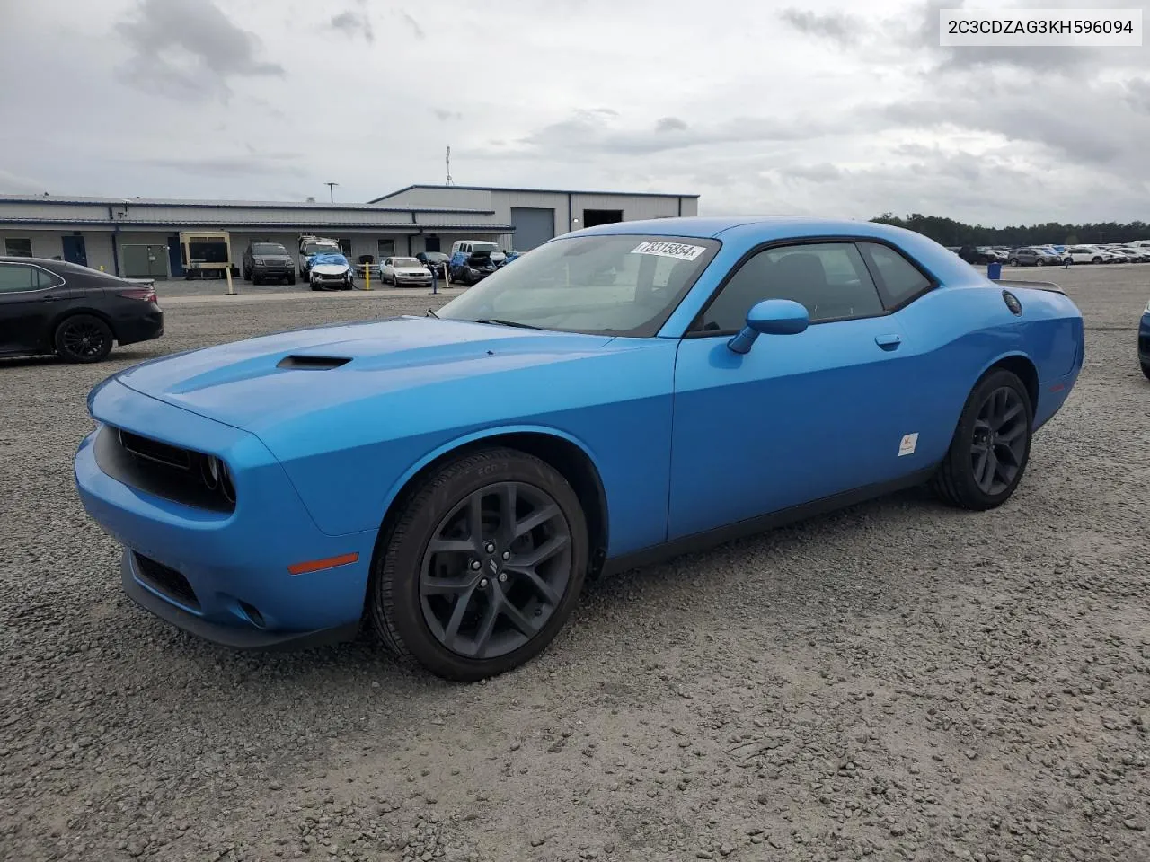 2019 Dodge Challenger Sxt VIN: 2C3CDZAG3KH596094 Lot: 73315854