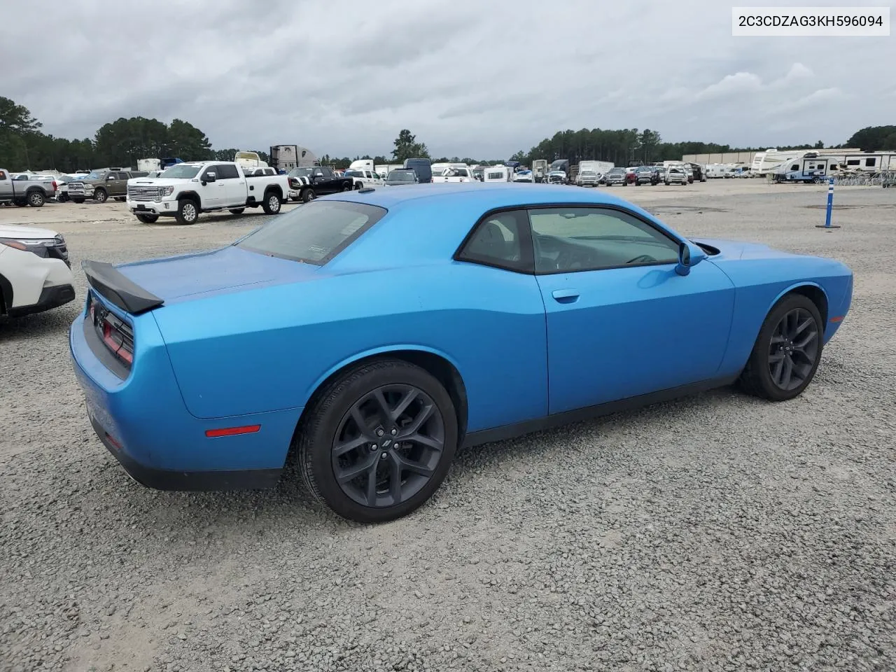 2019 Dodge Challenger Sxt VIN: 2C3CDZAG3KH596094 Lot: 73315854