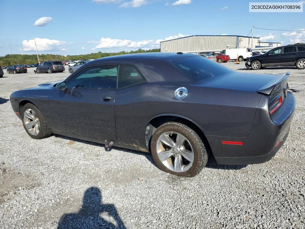 2019 Dodge Challenger Sxt VIN: 2C3CDZAG0KH708396 Lot: 73565824