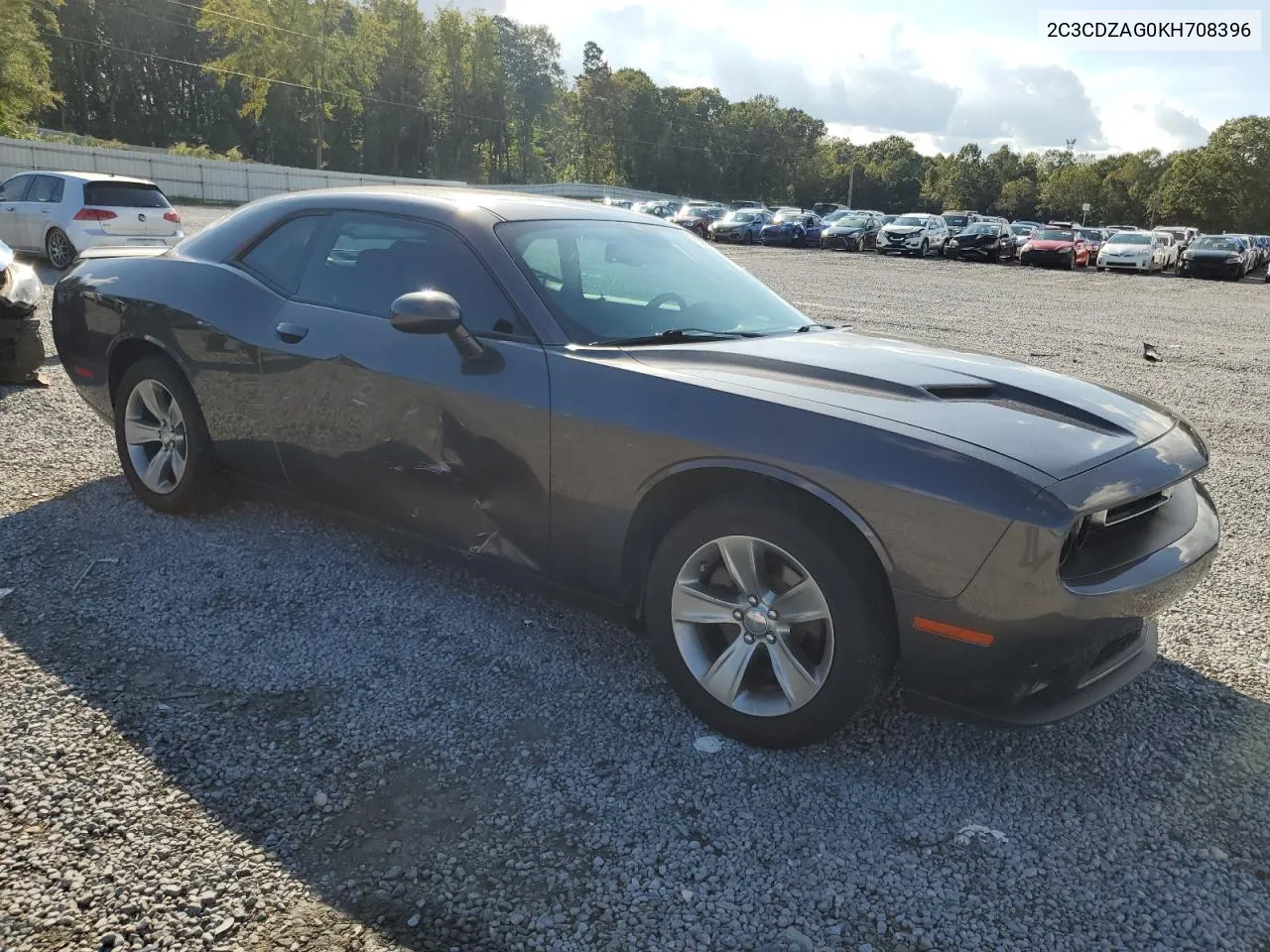 2019 Dodge Challenger Sxt VIN: 2C3CDZAG0KH708396 Lot: 73565824