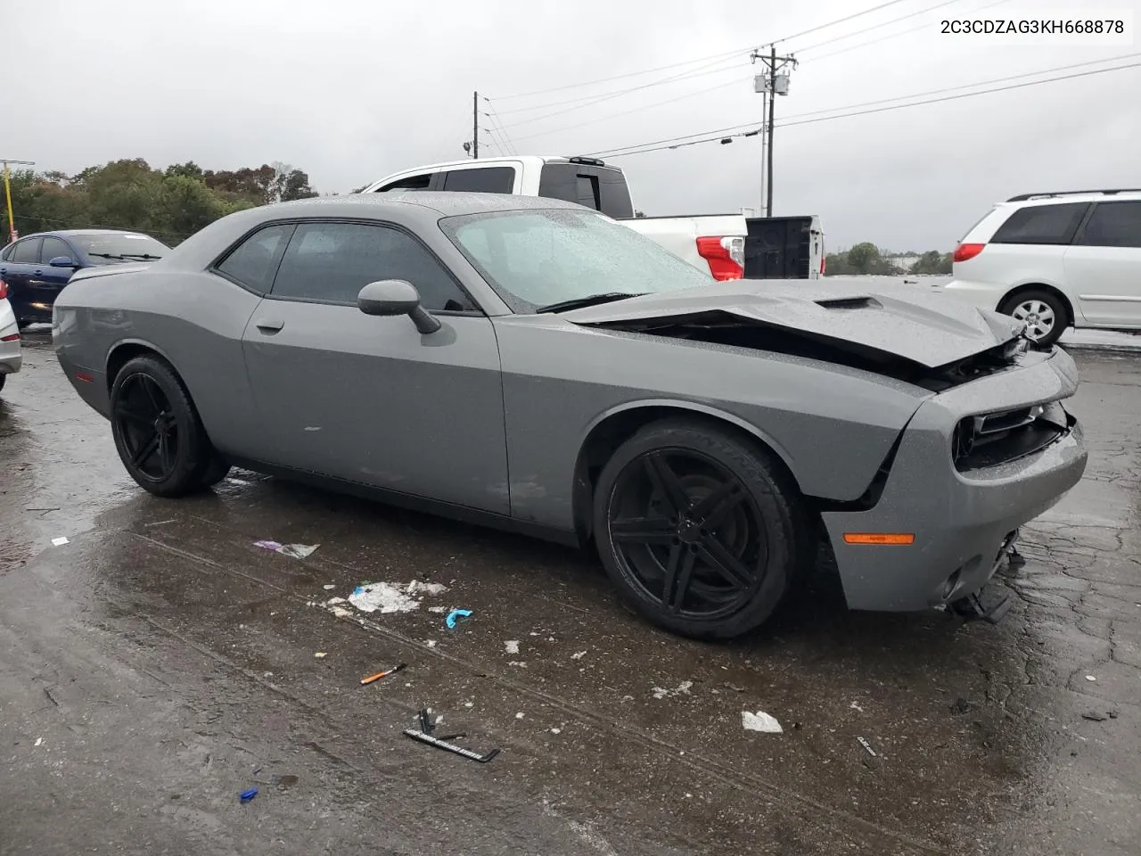 2019 Dodge Challenger Sxt VIN: 2C3CDZAG3KH668878 Lot: 73653924