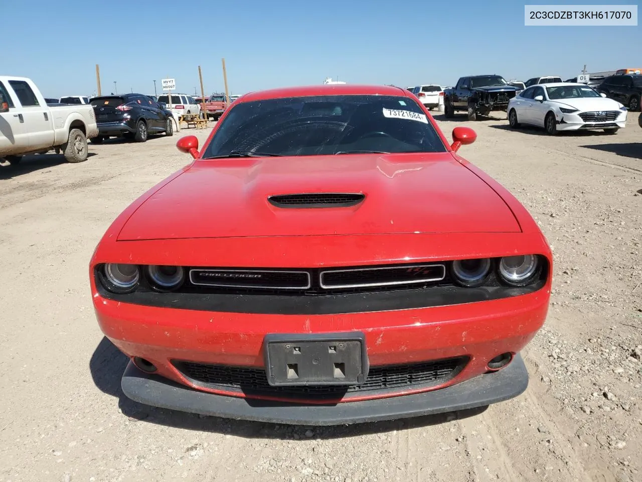 2019 Dodge Challenger R/T VIN: 2C3CDZBT3KH617070 Lot: 73721684