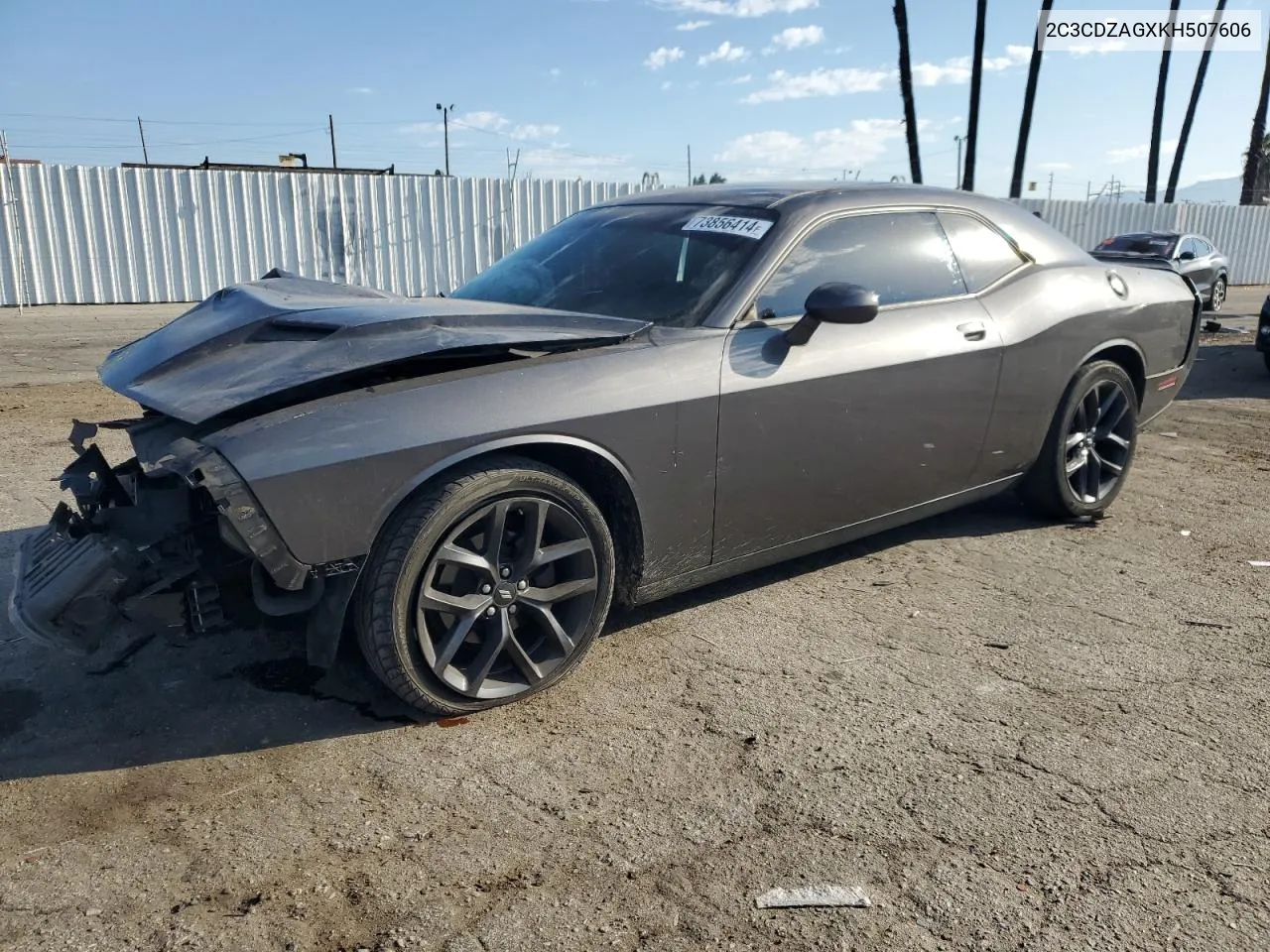 2019 Dodge Challenger Sxt VIN: 2C3CDZAGXKH507606 Lot: 73856414