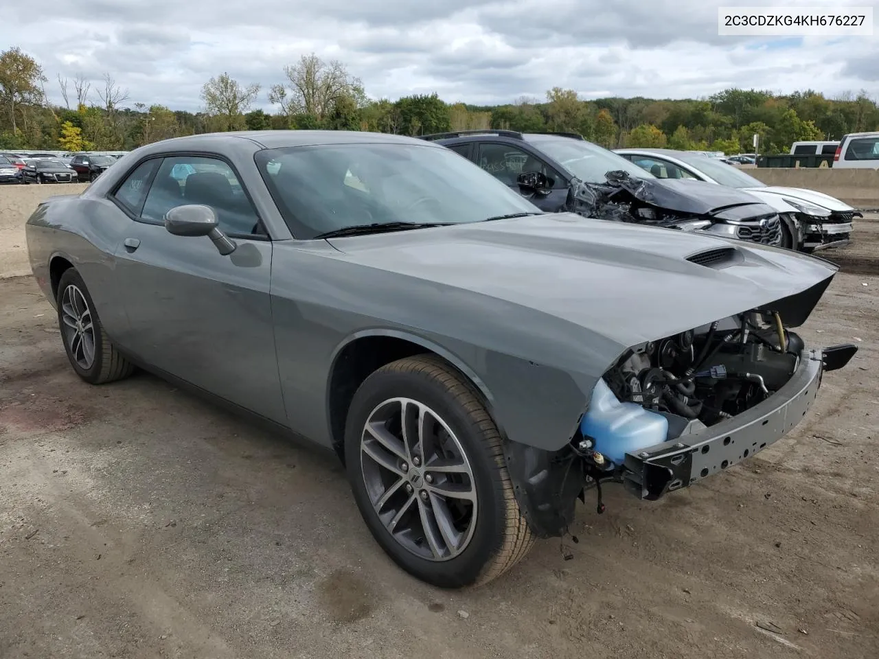 2019 Dodge Challenger Gt VIN: 2C3CDZKG4KH676227 Lot: 73913574