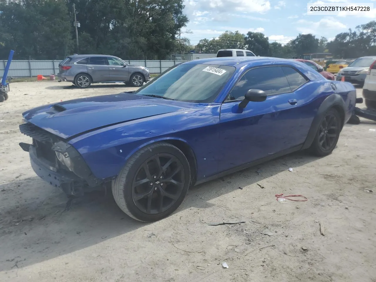 2019 Dodge Challenger R/T VIN: 2C3CDZBT1KH547228 Lot: 73915404