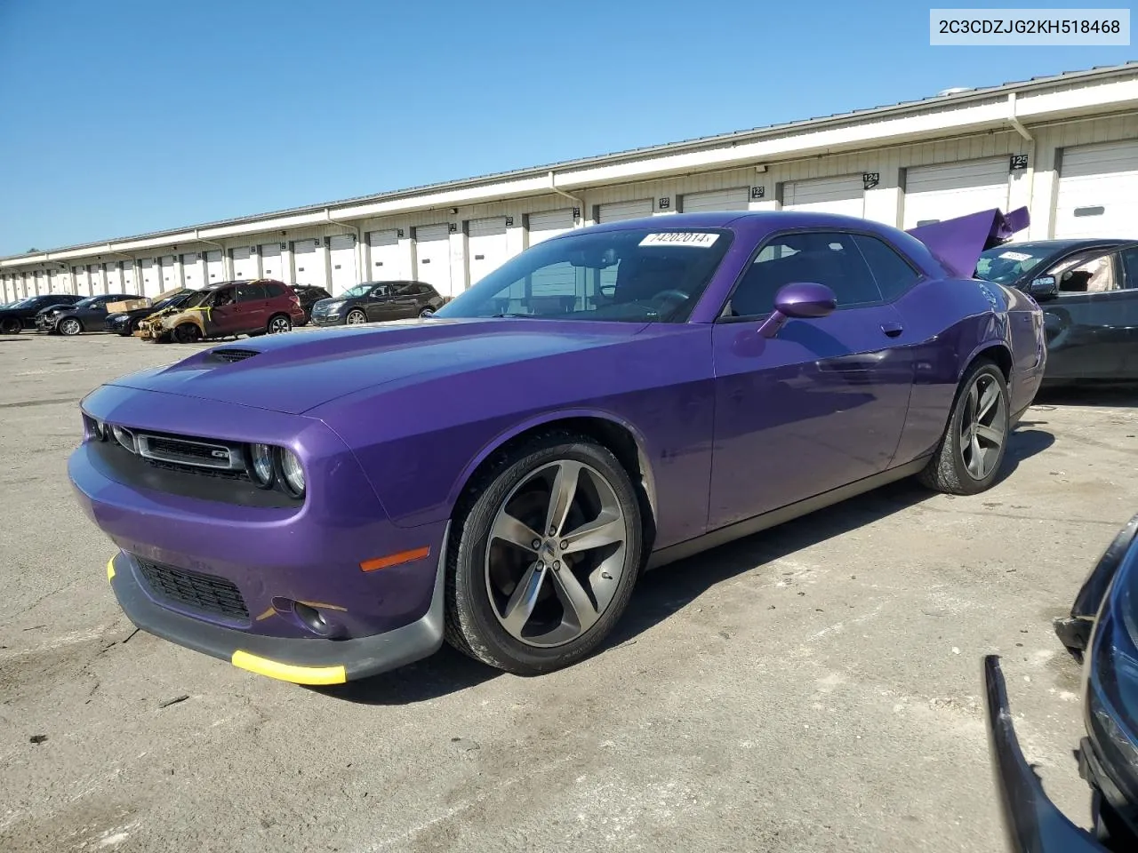 2019 Dodge Challenger Gt VIN: 2C3CDZJG2KH518468 Lot: 74202014