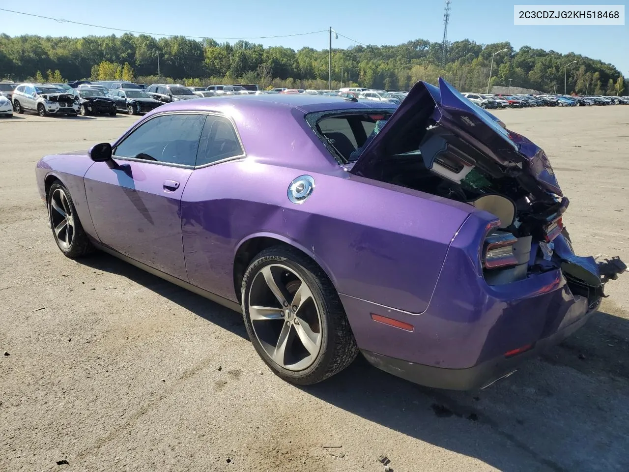 2019 Dodge Challenger Gt VIN: 2C3CDZJG2KH518468 Lot: 74202014