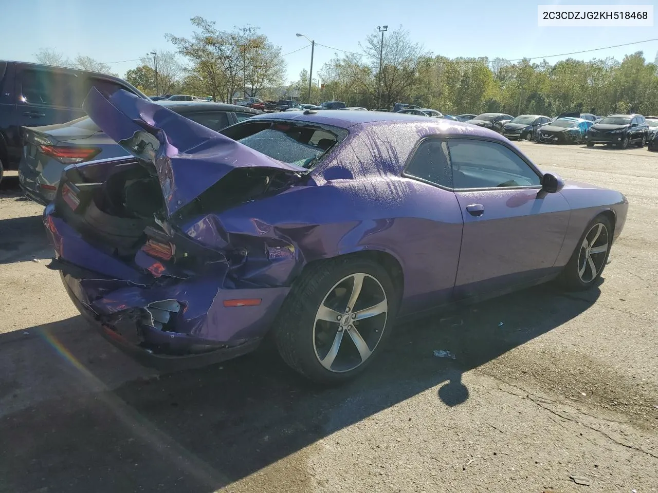 2019 Dodge Challenger Gt VIN: 2C3CDZJG2KH518468 Lot: 74202014