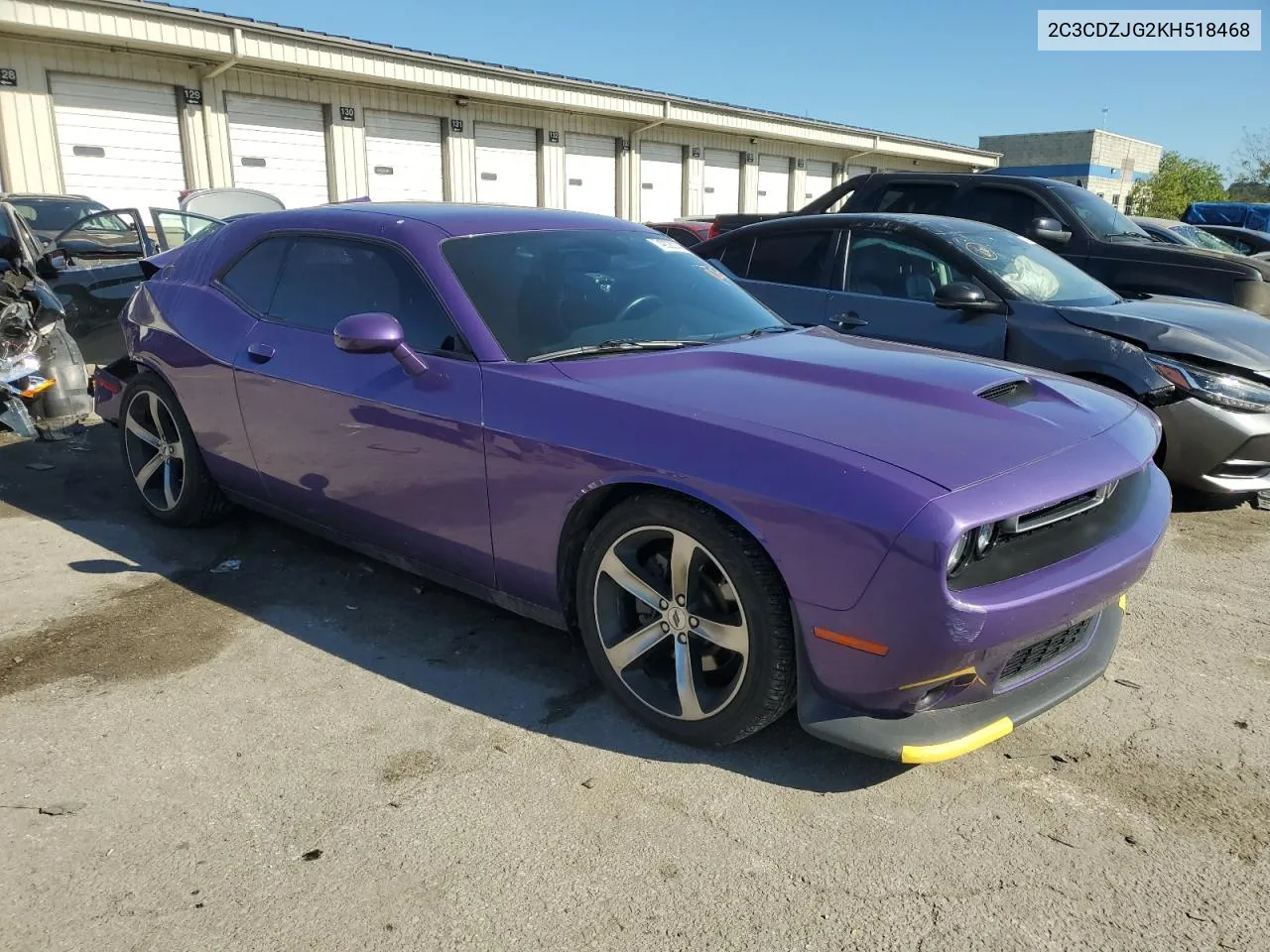 2019 Dodge Challenger Gt VIN: 2C3CDZJG2KH518468 Lot: 74202014