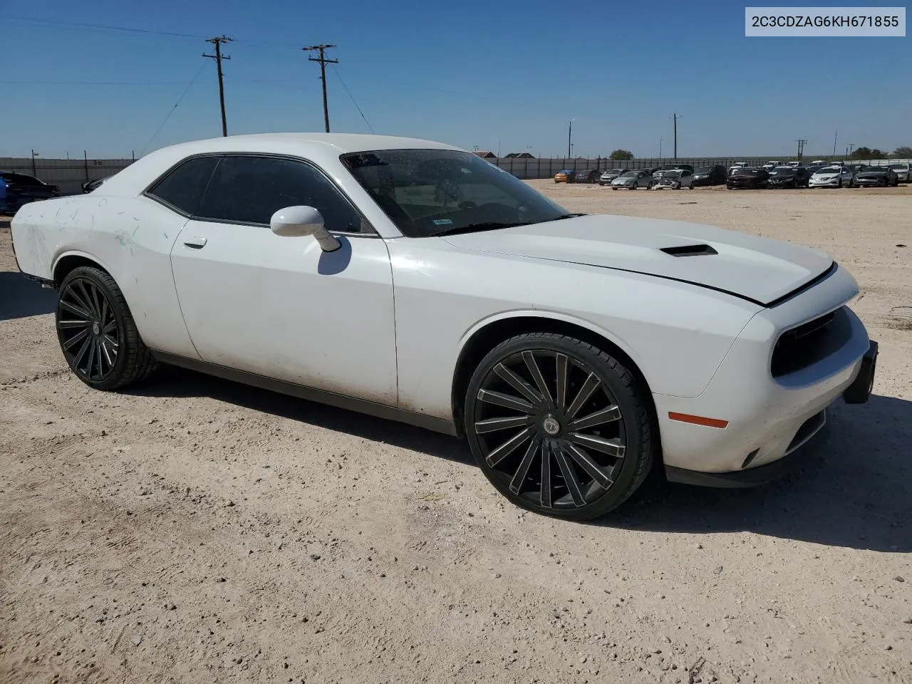 2019 Dodge Challenger Sxt VIN: 2C3CDZAG6KH671855 Lot: 74258904