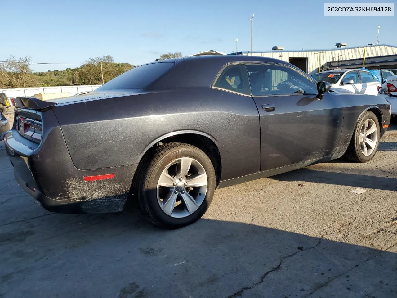 2019 Dodge Challenger Sxt VIN: 2C3CDZAG2KH694128 Lot: 74332014