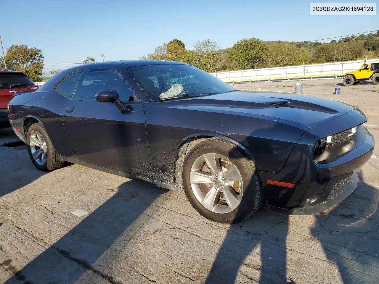 2019 Dodge Challenger Sxt VIN: 2C3CDZAG2KH694128 Lot: 74332014