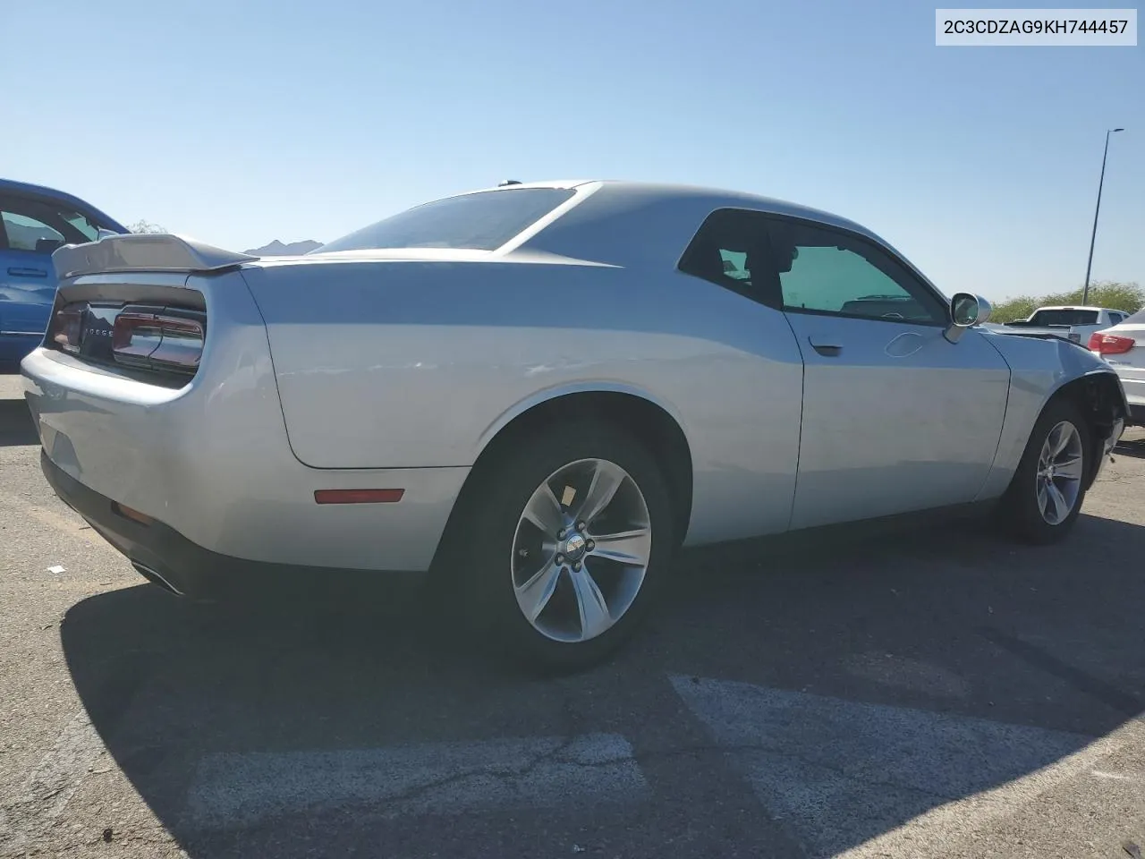 2019 Dodge Challenger Sxt VIN: 2C3CDZAG9KH744457 Lot: 74359844