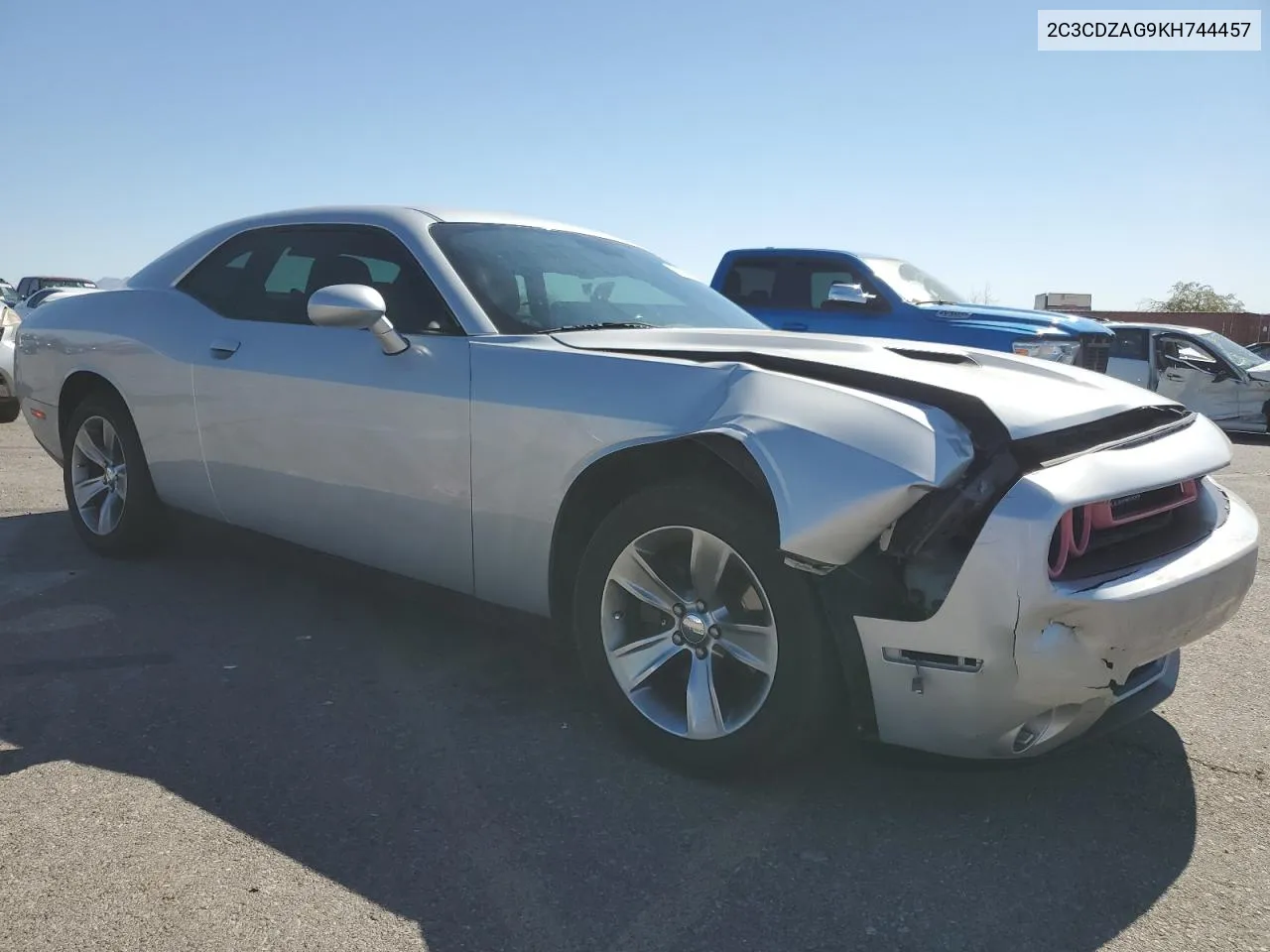 2019 Dodge Challenger Sxt VIN: 2C3CDZAG9KH744457 Lot: 74359844