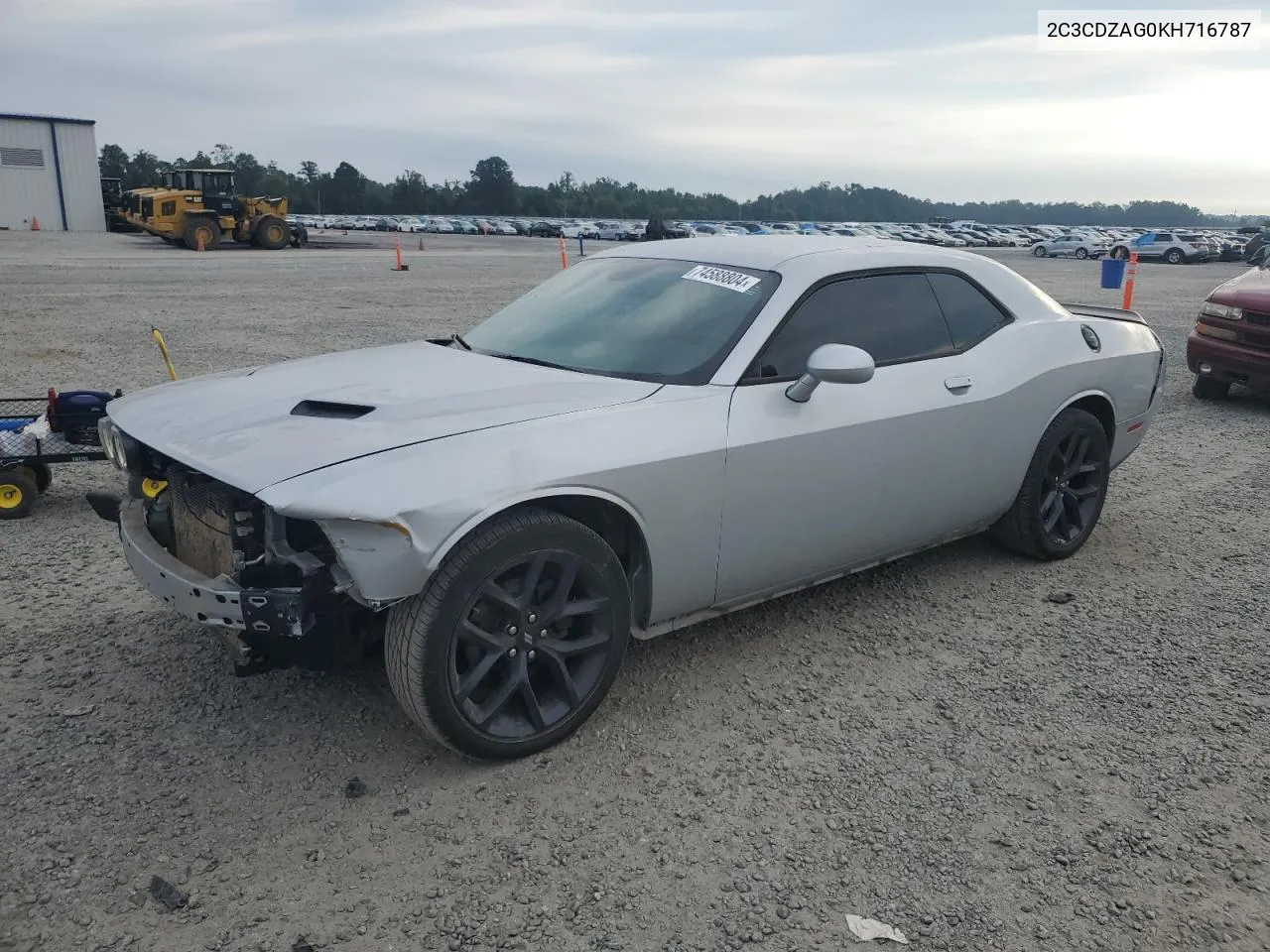 2019 Dodge Challenger Sxt VIN: 2C3CDZAG0KH716787 Lot: 74588804